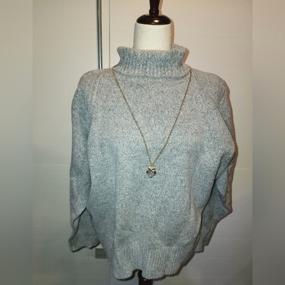 Sweater NWT Woven Turtleneck p2p 26x28 - Picture 3 of 9